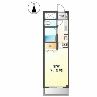 メゾンリジエール【5階】の間取り