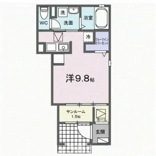 イターナル伊藤Ⅰ【1階】の間取り