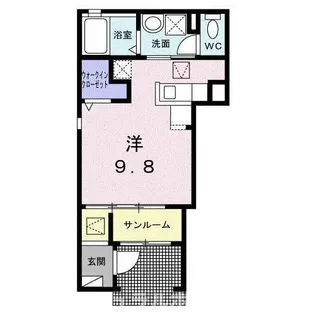 イターナル伊藤Ⅰ【1階】の間取り