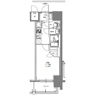 S-RESIDENCE浅間町駅前axial【3階】の間取り