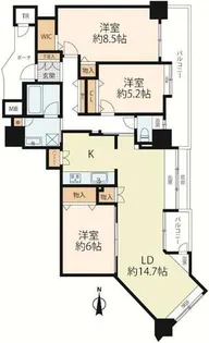 ティアラ・セントワンズ【616号室】の間取り