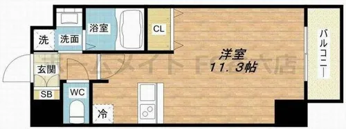 WillDo松屋町【13階】の間取り