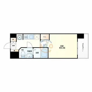 リッツ新大阪【2階】の間取り