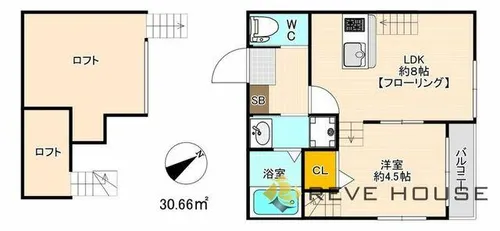 福岡県福岡市城南区梅林4丁目【アパート】の間取り
