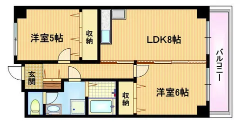 コートサンファイン【9階】の間取り