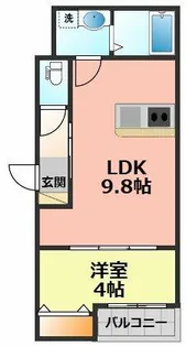LE COCON岩倉Ⅵ【1階】の間取り