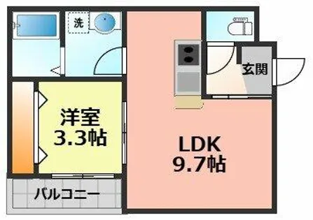 LE COCON岩倉Ⅵ【1階】の間取り
