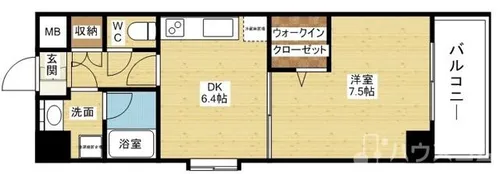 アクアスイート新大阪【1階】の間取り