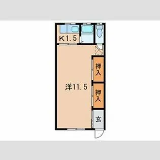 コーポ松本【201号室】の間取り