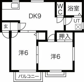 リバーパーク【1階】の間取り