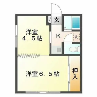 アーバンウェーブ岩成台【1階】の間取り