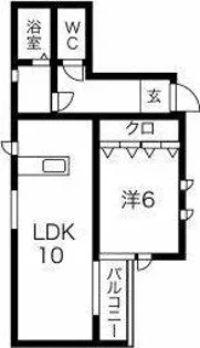 サンティール【202号室】の間取り