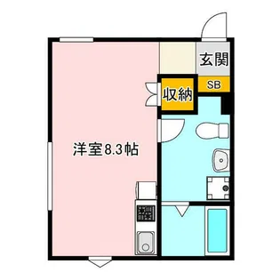 Pre cher八田【102号室】の間取り