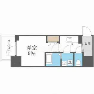 エスリードレジデンス大阪本町【1306号室】の間取り