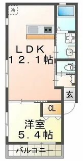 KARIN明石南【3階】の間取り
