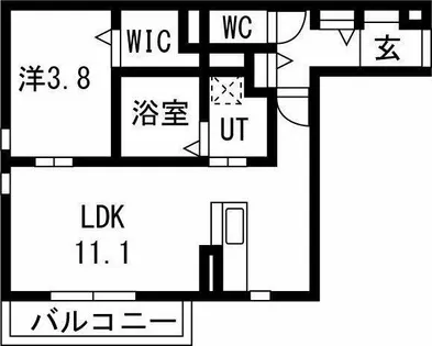 アパートメントハウス針崎Ⅱ【202号室】の間取り
