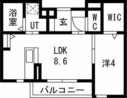 アパートメントハウス針崎Ⅱ【203号室】の間取り