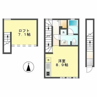 コレクション浅間町North【2階】の間取り