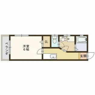 GORI田寺【205-B号室】の間取り