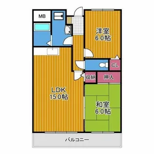 Kテラス【3階】の間取り