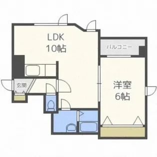 メゾン北辰【301号室】の間取り