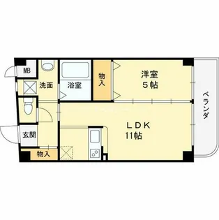 兵庫県尼崎市東園田町9丁目【マンション】の間取り