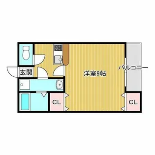 ウイングビュー鮎川【1階】の間取り
