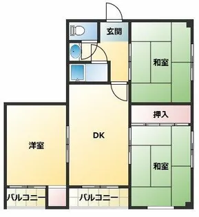 プレジール中野【5階】の間取り
