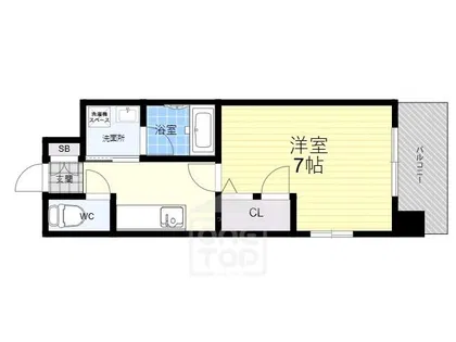 ベルダージ21【3階】の間取り