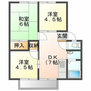 ウィンディア【1階】の間取り