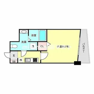 セレニテ日本橋SUD【5階】の間取り