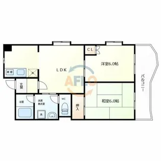 エスポワール住之江公園【3階】の間取り