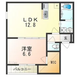 フジパレス堺諏訪森Ⅰ番館【2階】の間取り