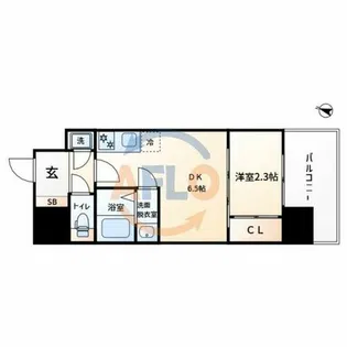 セレニテ梅田北グランデ【3階】の間取り