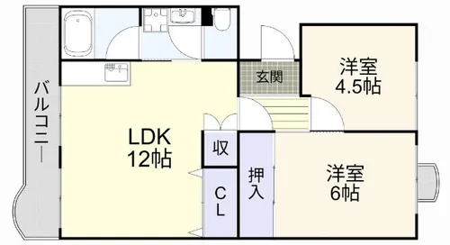 メゾン藤本【105号室】の間取り