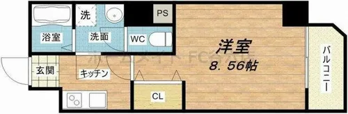 ES-Grande大阪同心【4階】の間取り