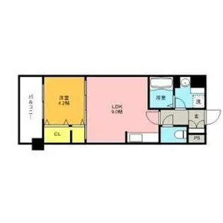 スタンドリバーしののめ【6階】の間取り