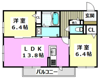 シャーメゾン太成【2階】の間取り