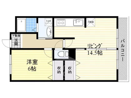 カルム桜ヶ丘【1階】の間取り