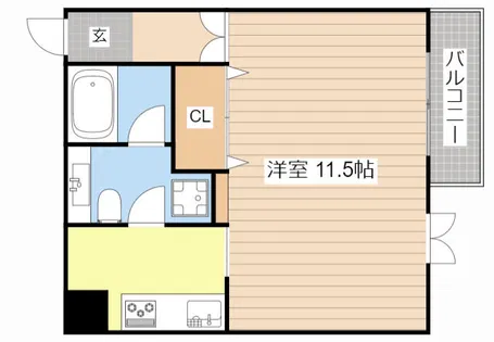 ヴィラマリージュ【101号室】の間取り