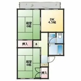 ハイム東野-S【1階】の間取り