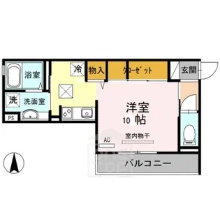 パレブロン【1階】の間取り