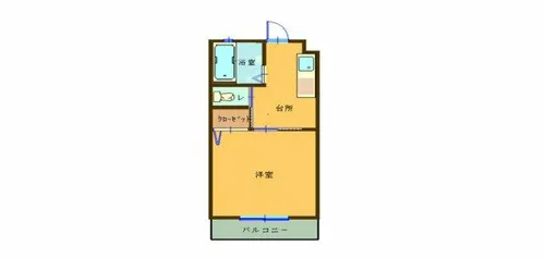 J2ハイツ【2号室】の間取り