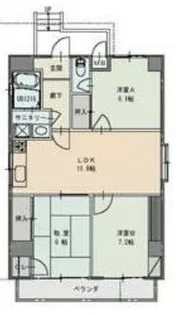 辰巳町セピア館【1階】の間取り