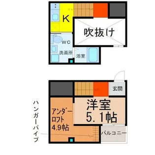 コンフォート宝生【2階】の間取り