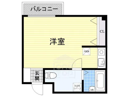 東千里OMパレス2【3階】の間取り