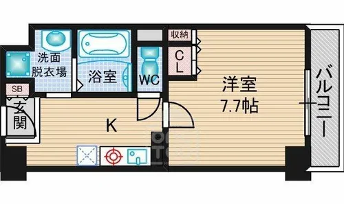 シャンピアコート茨木【5階】の間取り