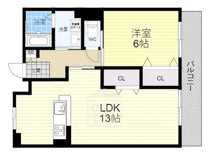 メゾンさかもと【2階】の間取り