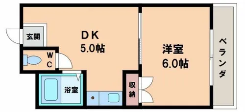 アベノ池田マンション【2階】の間取り