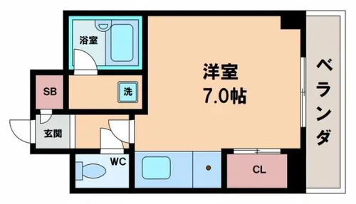 グレイス北河堀【4階】の間取り